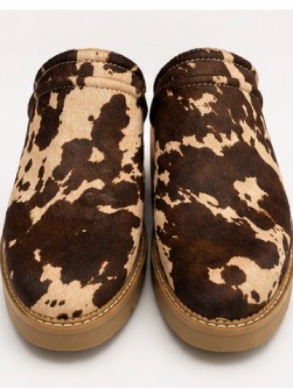 Donald Pliner Genuine Haircalf Mule Clogs | Cowhide Print | Size 10 NWOB